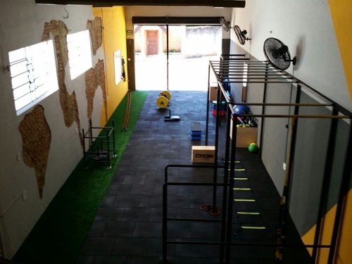 Revestimento de borracha para crossfit